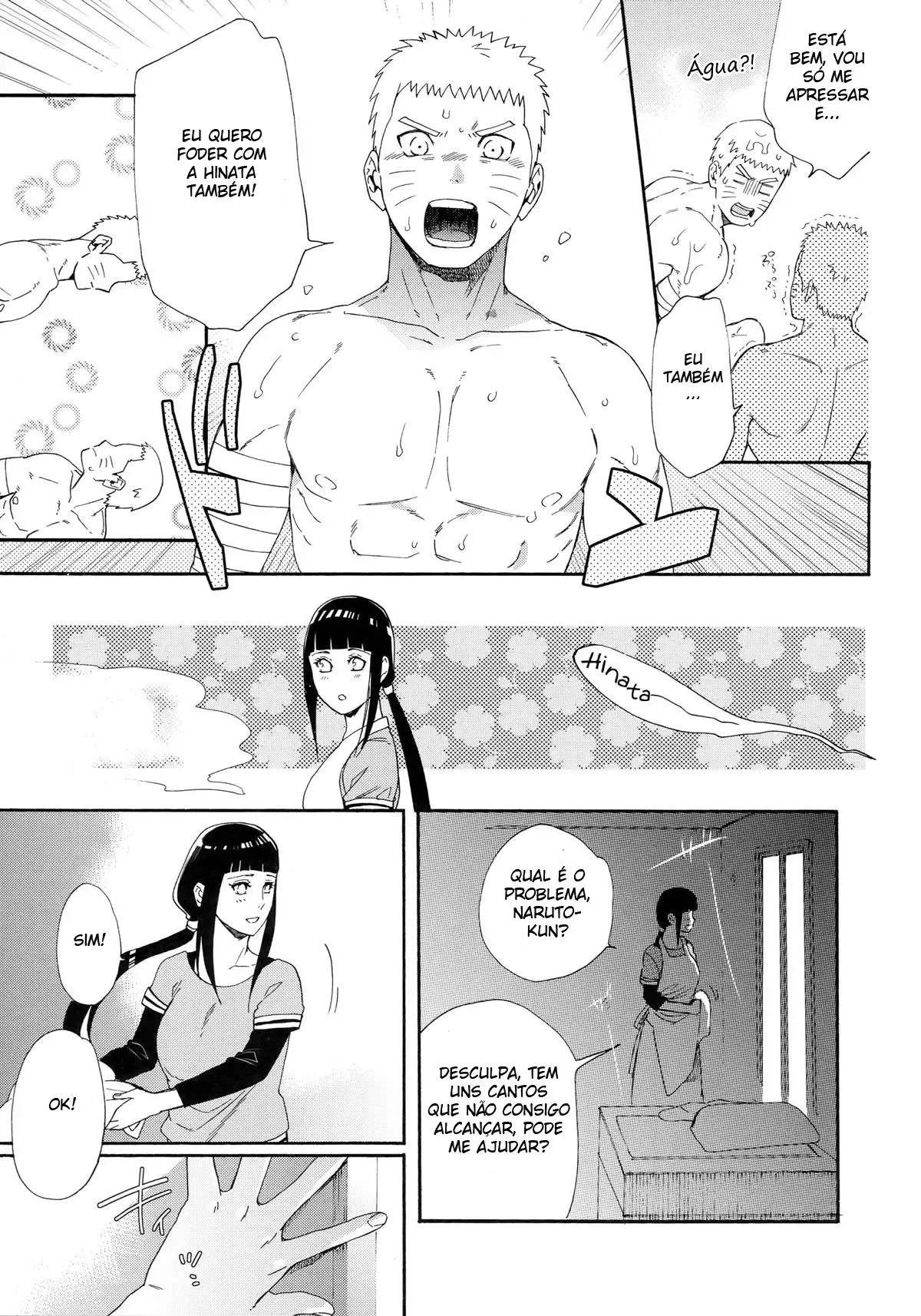 Hinata sexo com clones – Hentai Preto e Branco – Tradução Em Português