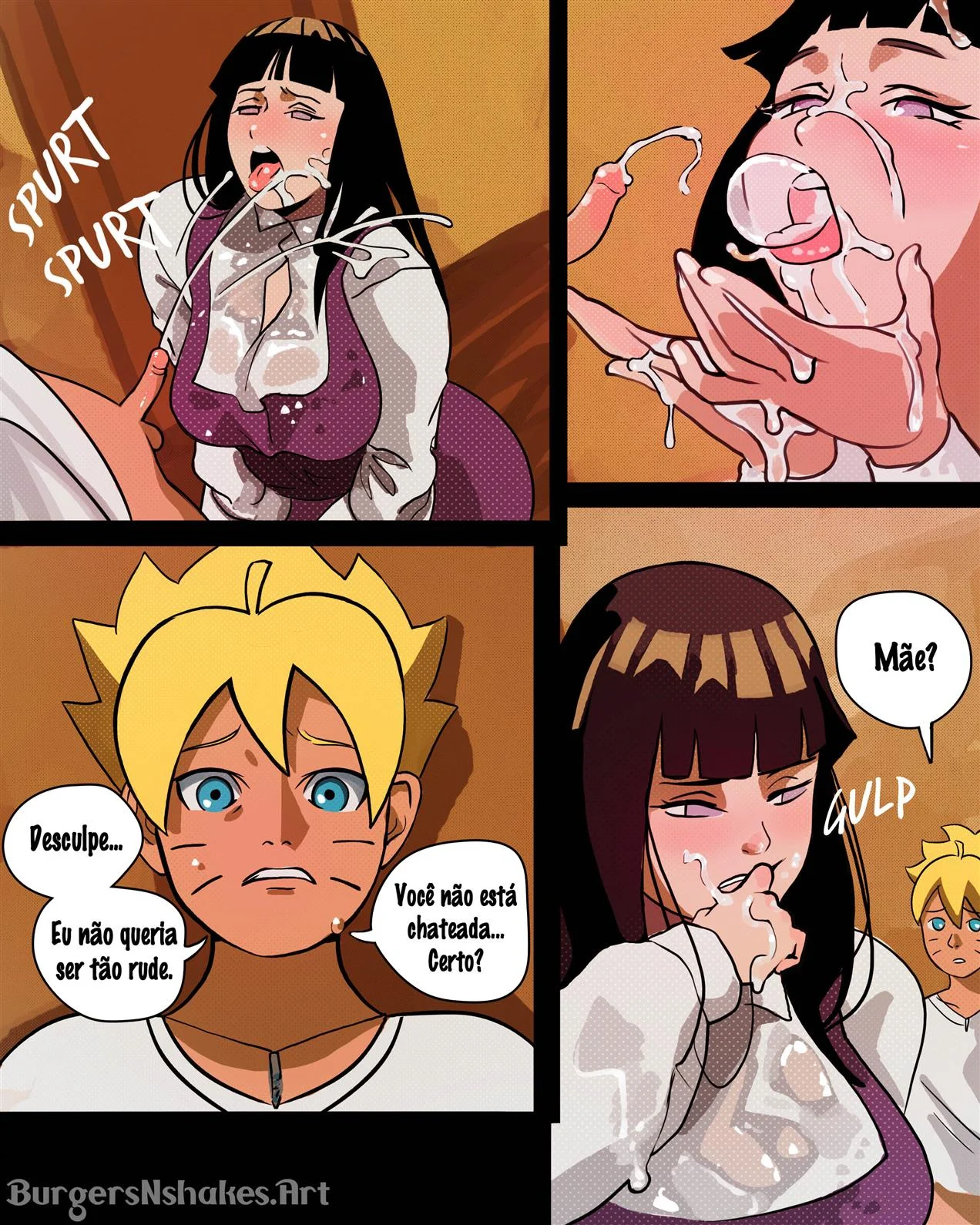 Hinata viciada no pau do filho 2 – Boruto Hentai – Ler Hentai HQ