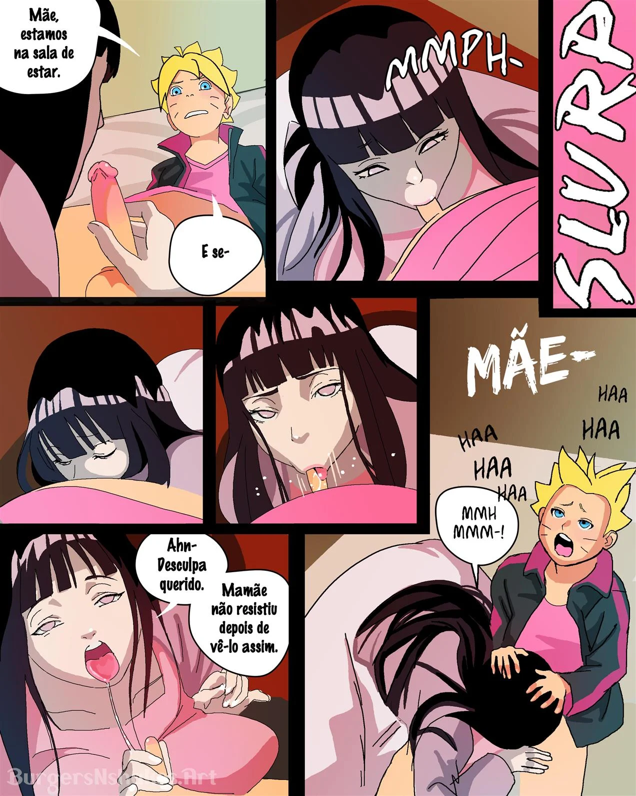 Hinata viciada no pau do filho 2 – Boruto Hentai – Ler Hentai HQ