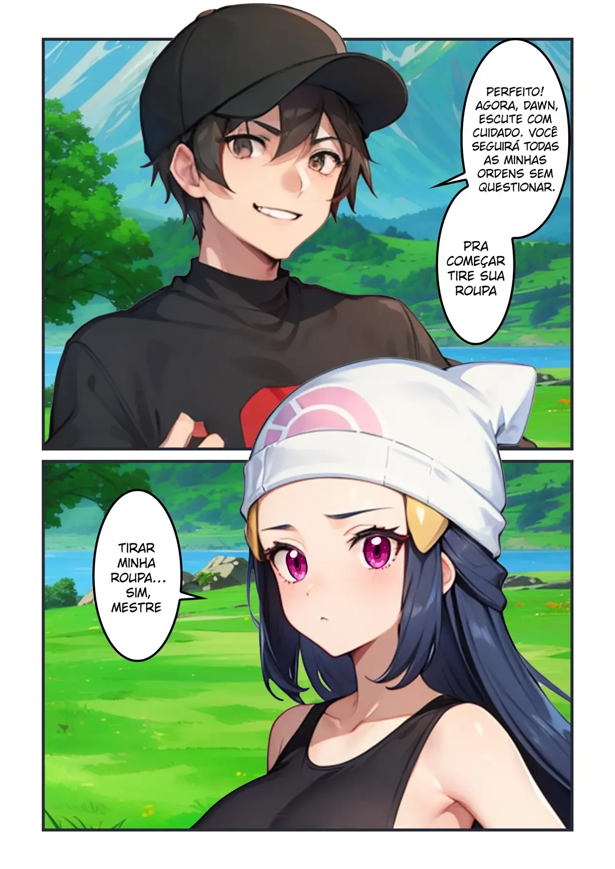 Hipnotizando a Dawn – Pokemon Hentai – Quadrinho Original