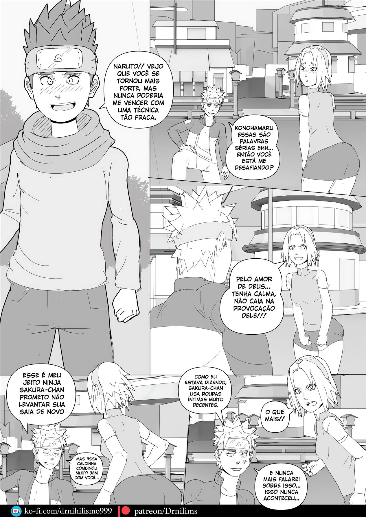 Histórias Pervertidas de Konoha – Naruto Pornô – Tradução Em Português