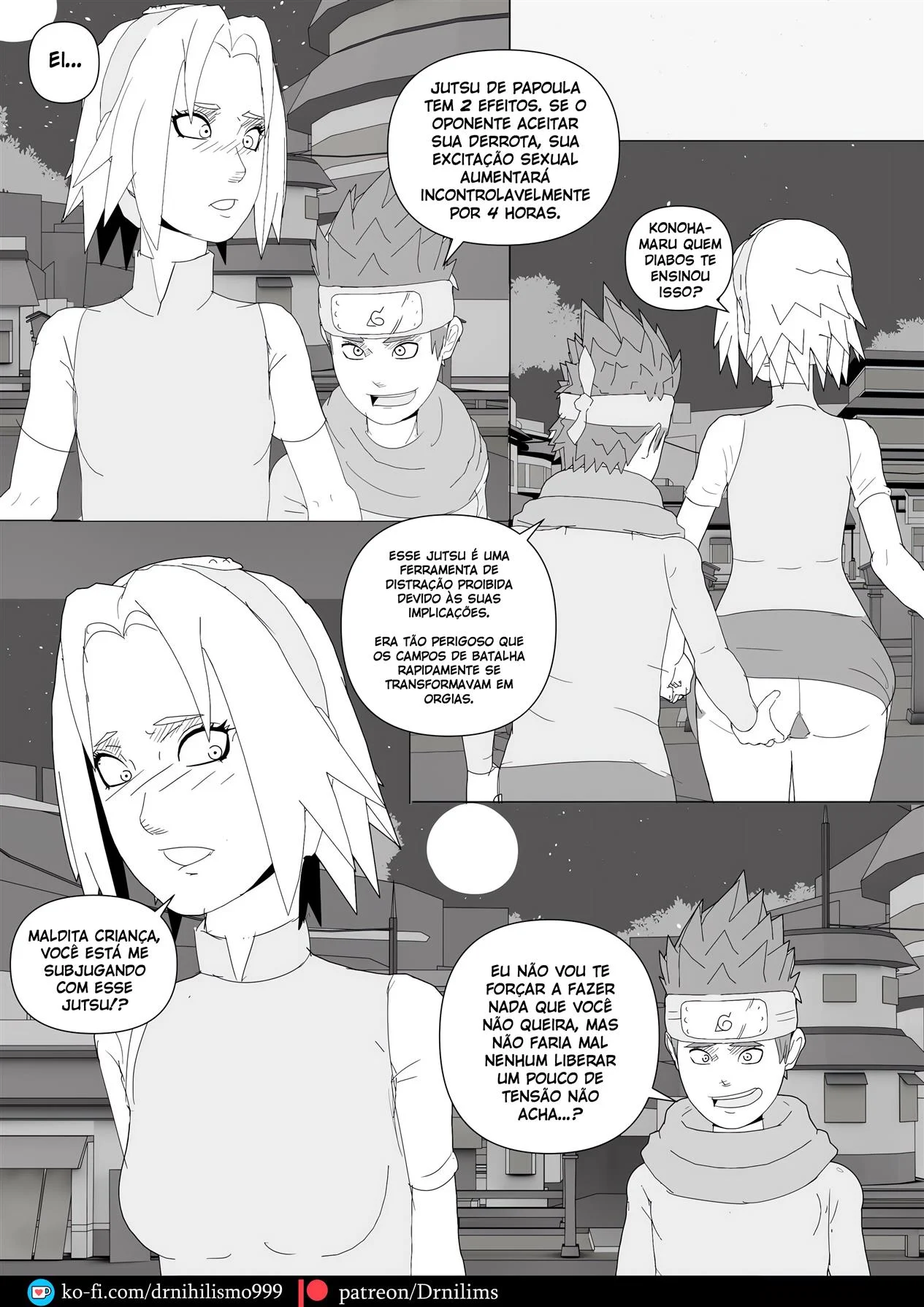 Histórias Pervertidas de Konoha – Naruto Pornô – Tradução Em Português