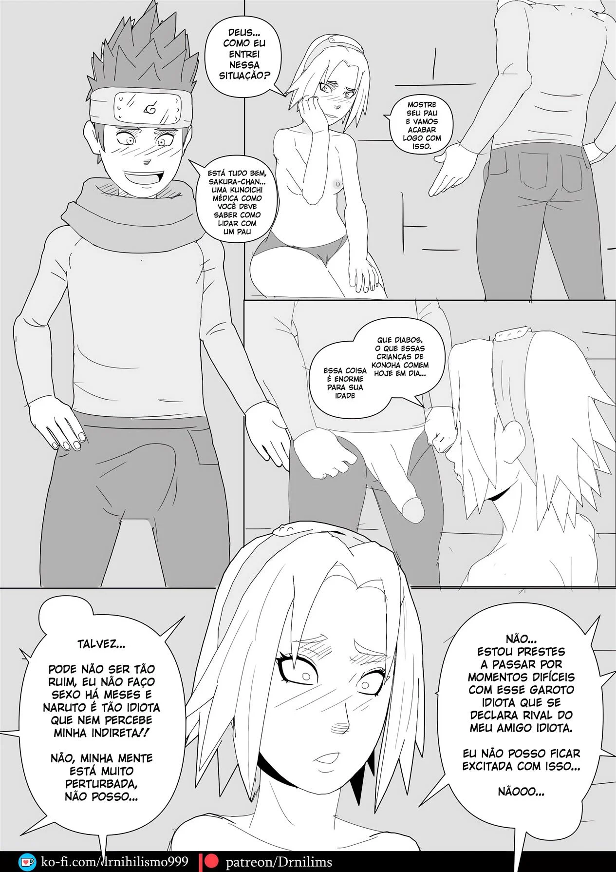 Histórias Pervertidas de Konoha – Naruto Pornô – Tradução Em Português