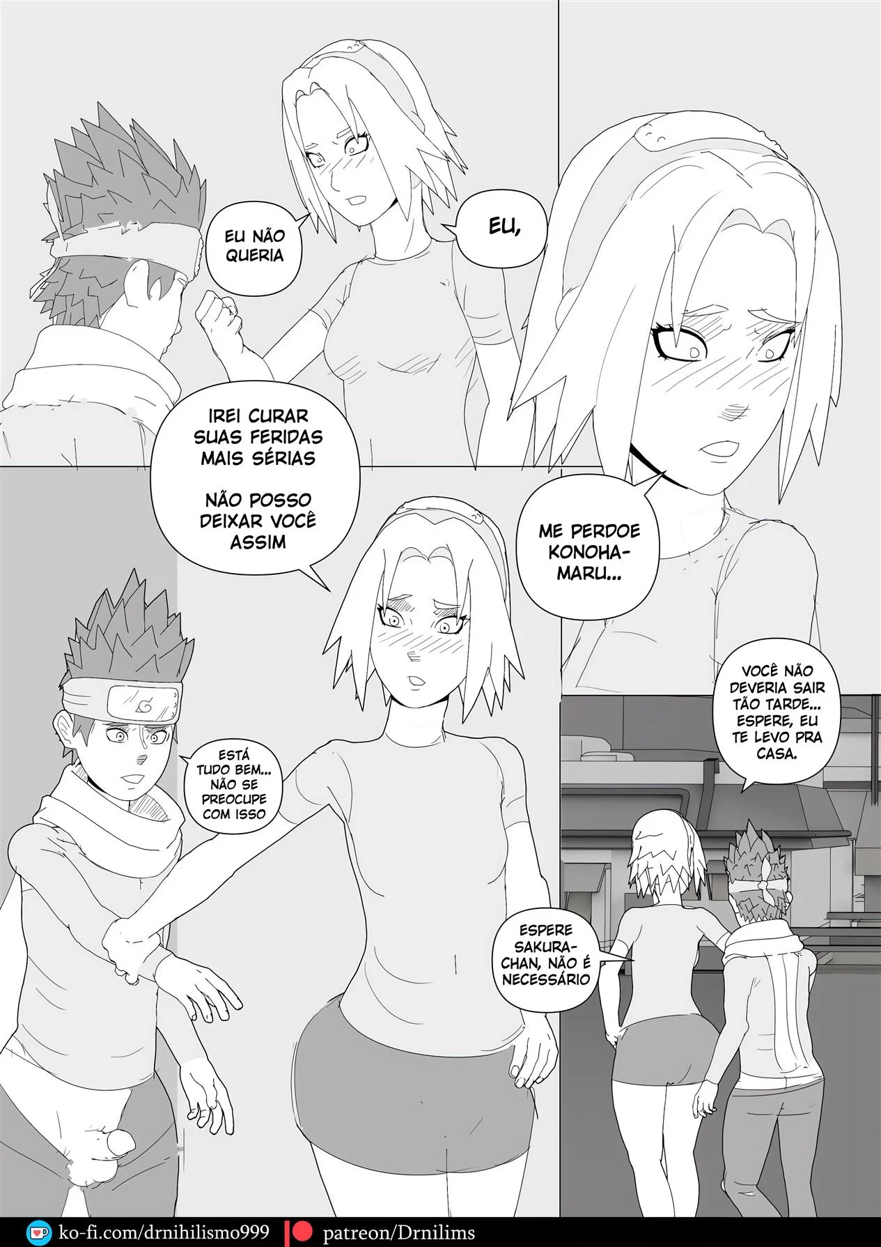 Histórias Pervertidas de Konoha – Naruto Pornô – Tradução Em Português