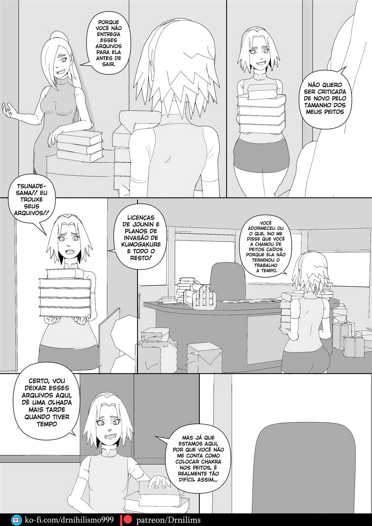 Histórias Pervertidas de Konoha – Naruto Pornô – Tradução Em Português