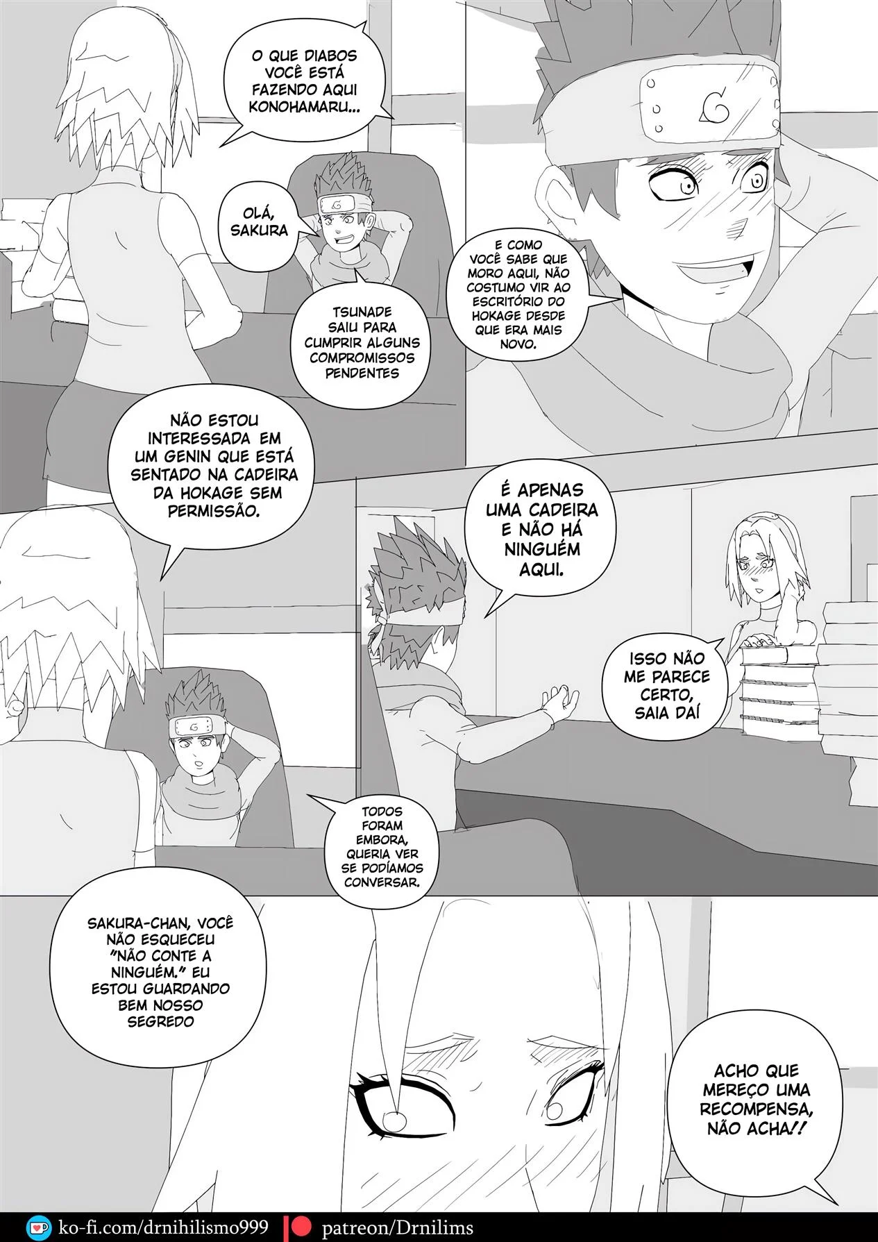Histórias Pervertidas de Konoha – Naruto Pornô – Tradução Em Português