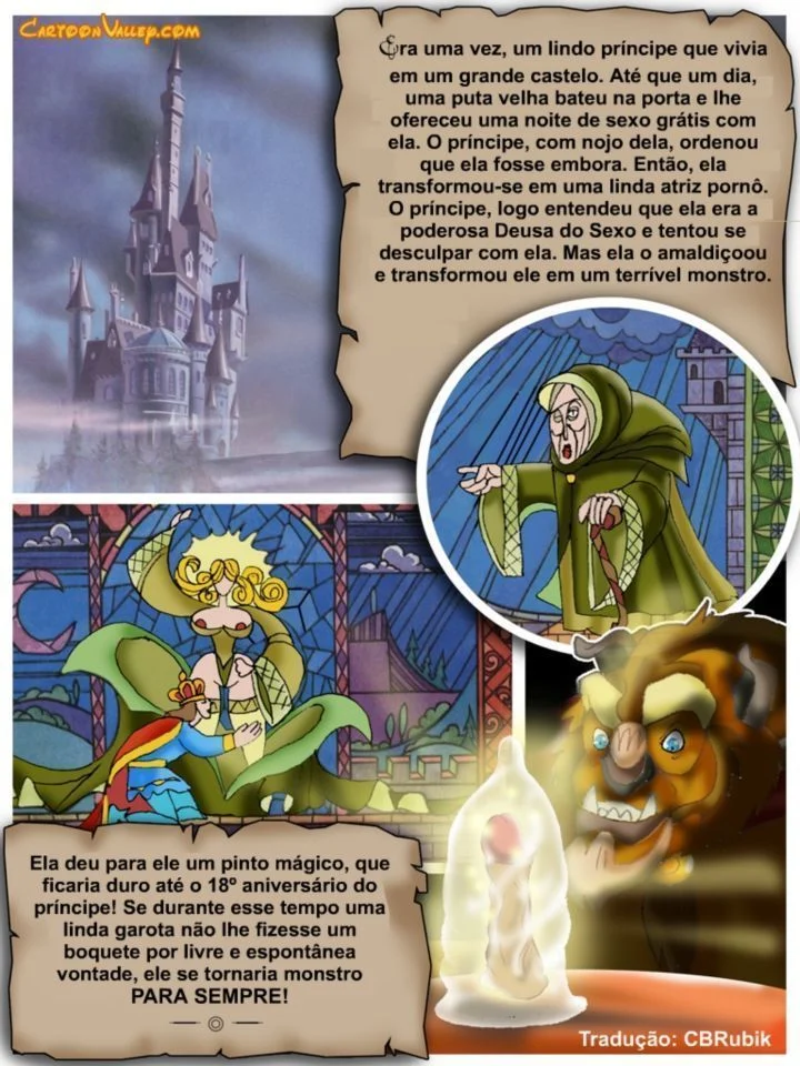 Historinhas de sexo Disney A Bela e a Fera a verdadeira orgia – Disney Hentai – Alta Qualidade - Traduzido