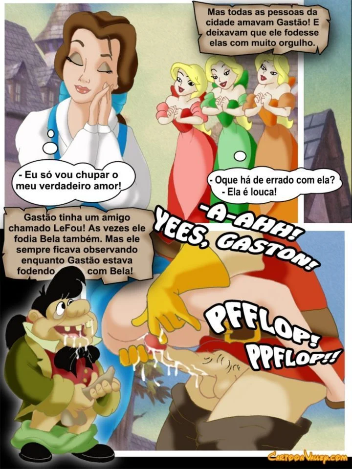 Historinhas de sexo Disney A Bela e a Fera a verdadeira orgia – Disney Hentai – Alta Qualidade - Traduzido