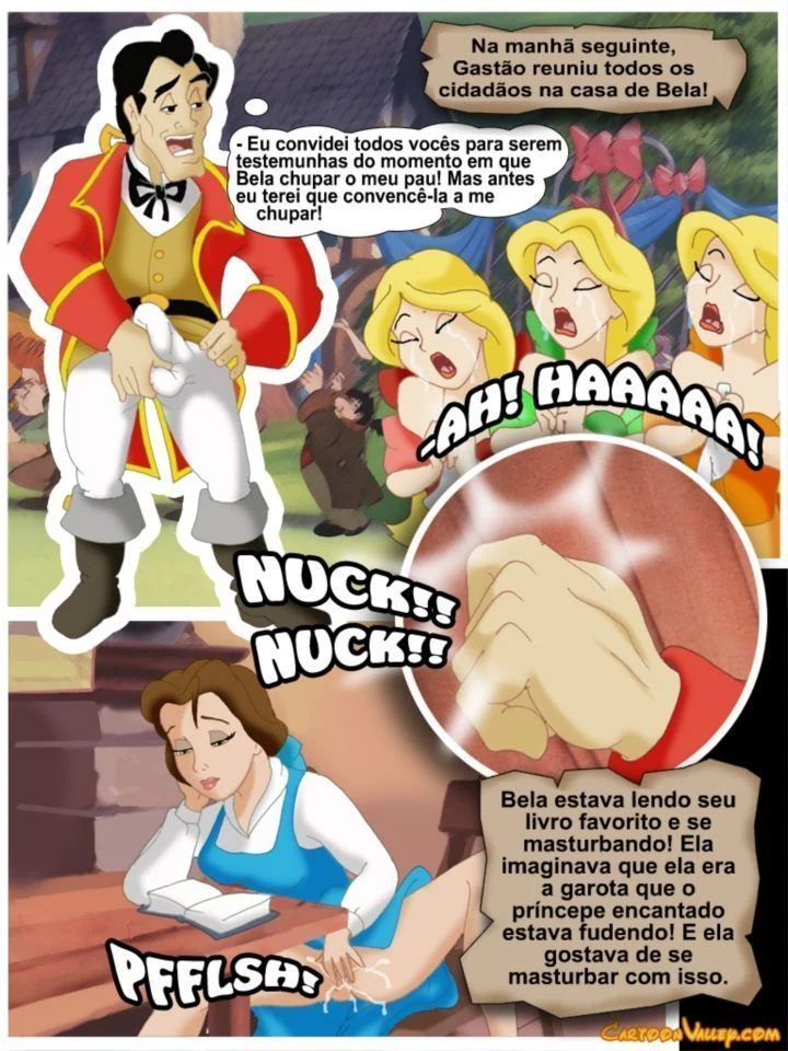 Historinhas de sexo Disney A Bela e a Fera a verdadeira orgia – Disney Hentai – Alta Qualidade - Traduzido