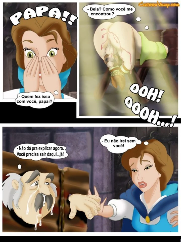 Historinhas de sexo Disney A Bela e a Fera a verdadeira orgia – Disney Hentai – Alta Qualidade - Traduzido
