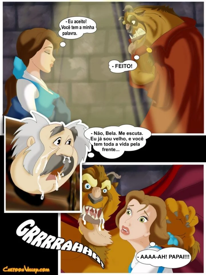 Historinhas de sexo Disney A Bela e a Fera a verdadeira orgia – Disney Hentai – Alta Qualidade - Traduzido