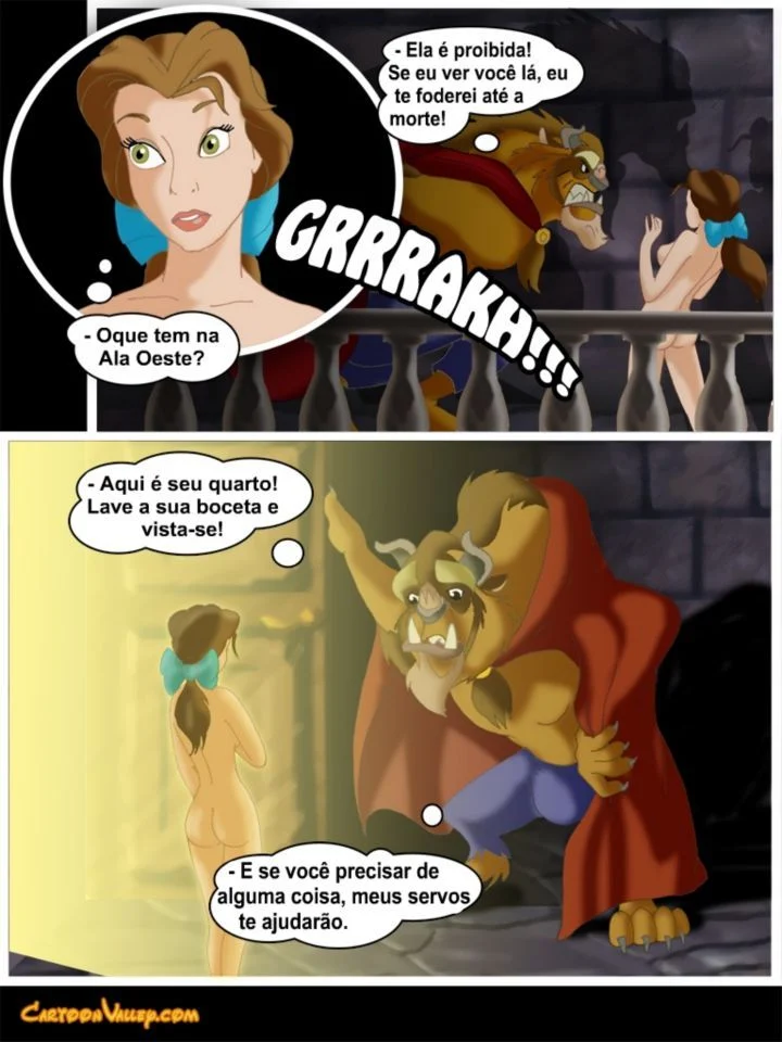 Historinhas de sexo Disney A Bela e a Fera a verdadeira orgia – Disney Hentai – Alta Qualidade - Traduzido