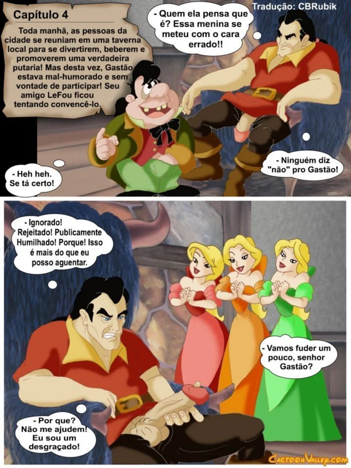 Historinhas de sexo Disney A Bela e a Fera a verdadeira orgia – Disney Hentai – Alta Qualidade - Traduzido