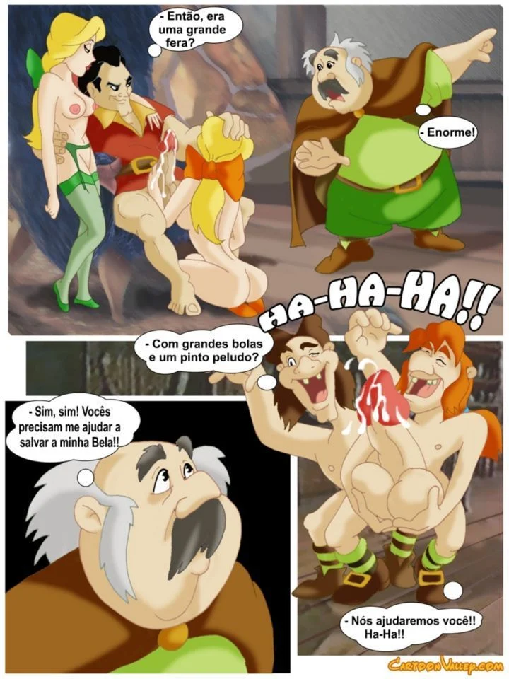 Historinhas de sexo Disney A Bela e a Fera a verdadeira orgia – Disney Hentai – Alta Qualidade - Traduzido
