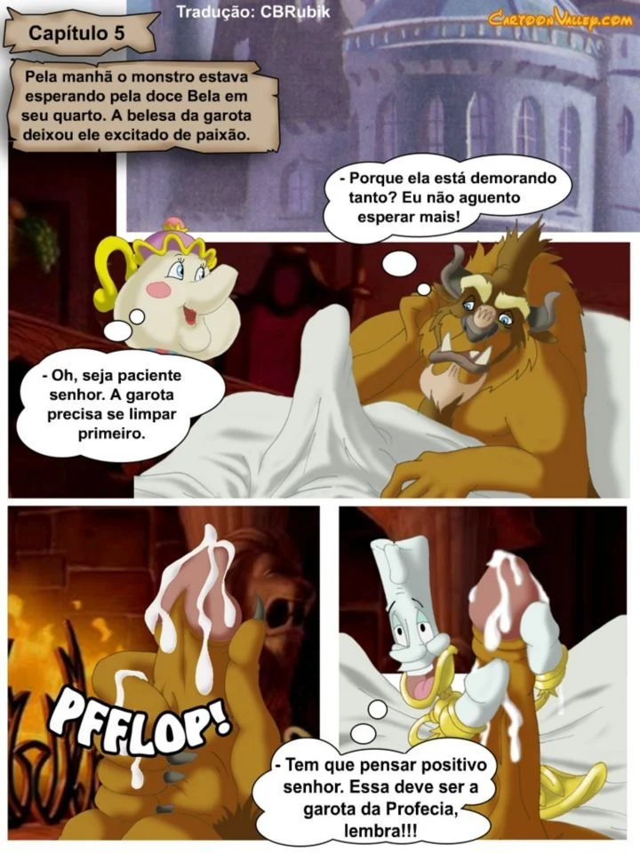Historinhas de sexo Disney A Bela e a Fera a verdadeira orgia – Disney Hentai – Alta Qualidade - Traduzido