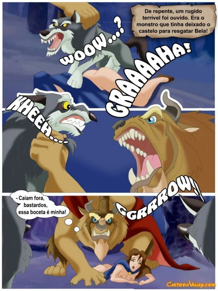 Historinhas de sexo Disney A Bela e a Fera a verdadeira orgia – Disney Hentai – Alta Qualidade - Traduzido