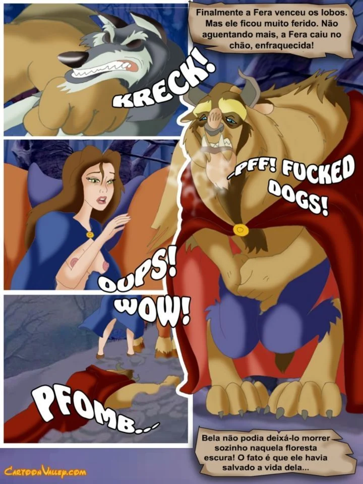 Historinhas de sexo Disney A Bela e a Fera a verdadeira orgia – Disney Hentai – Alta Qualidade - Traduzido