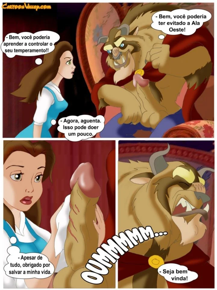 Historinhas de sexo Disney A Bela e a Fera a verdadeira orgia – Disney Hentai – Alta Qualidade - Traduzido