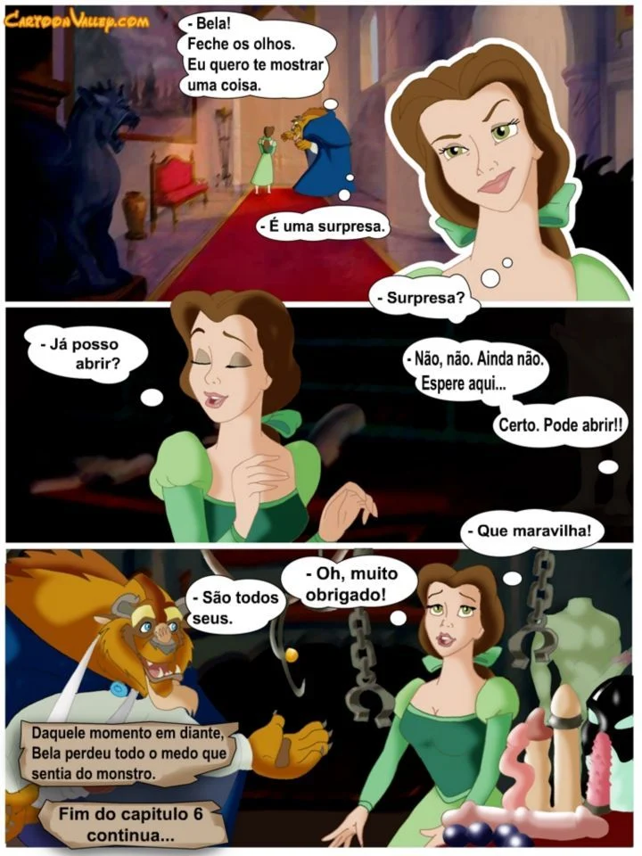 Historinhas de sexo Disney A Bela e a Fera a verdadeira orgia – Disney Hentai – Alta Qualidade - Traduzido