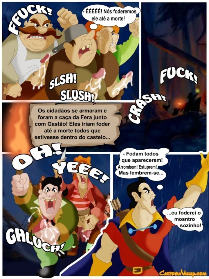 Historinhas de sexo Disney A Bela e a Fera a verdadeira orgia – Disney Hentai – Alta Qualidade - Traduzido