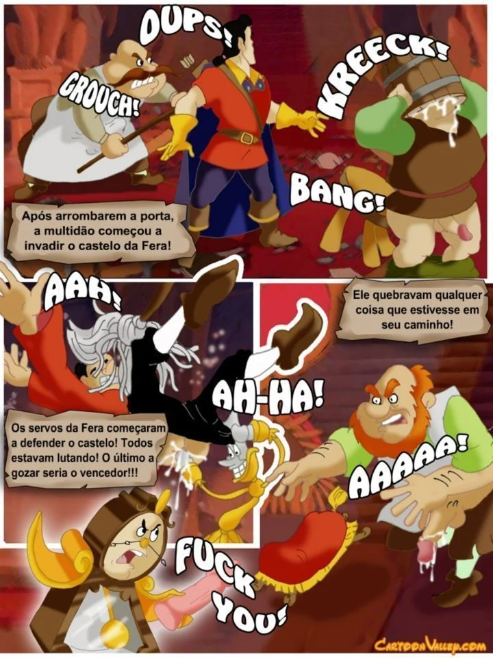 Historinhas de sexo Disney A Bela e a Fera a verdadeira orgia – Disney Hentai – Alta Qualidade - Traduzido