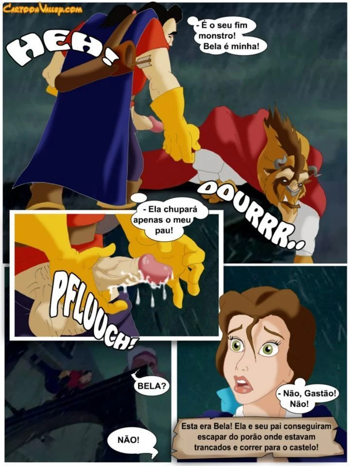 Historinhas de sexo Disney A Bela e a Fera a verdadeira orgia – Disney Hentai – Alta Qualidade - Traduzido
