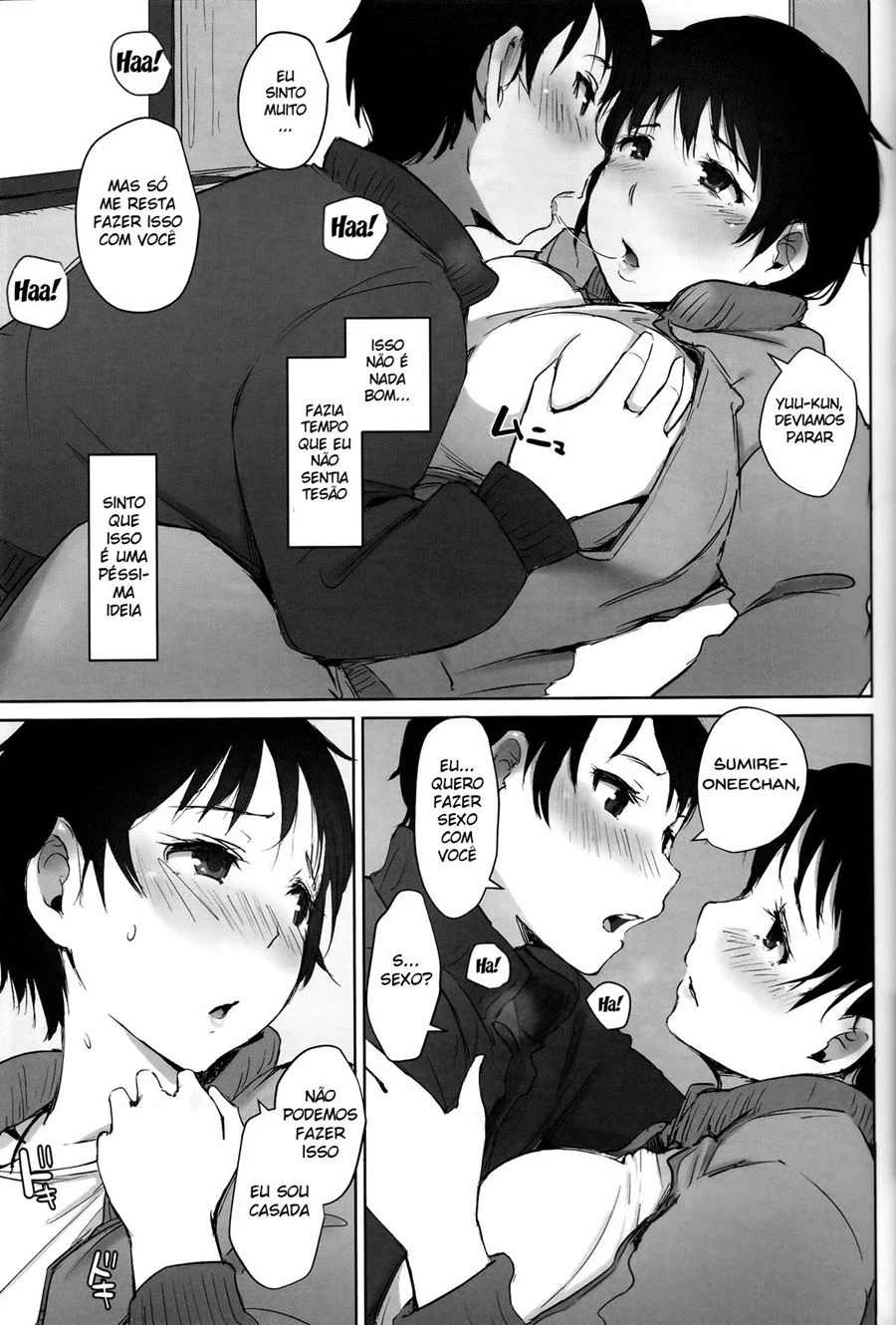Hitozuma Kyoushi NTR Shuugakuryokou – Hentai Preto e Branco – PT Brasil