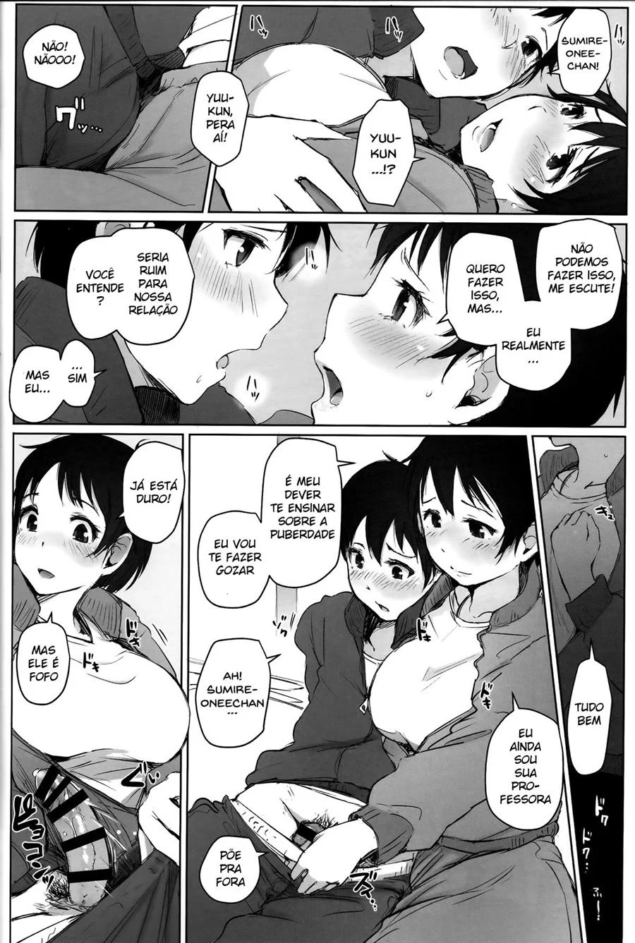 Hitozuma Kyoushi NTR Shuugakuryokou – Hentai Preto e Branco – PT Brasil