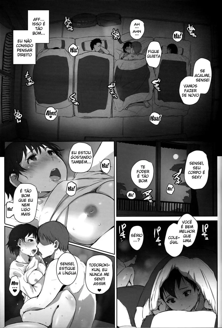 Hitozuma Kyoushi NTR Shuugakuryokou – Hentai Preto e Branco – PT Brasil
