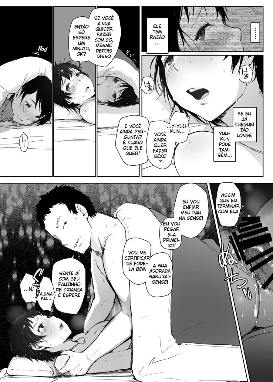 Hitozuma Kyoushi NTR Shuugakuryokou – Hentai Preto e Branco – PT Brasil