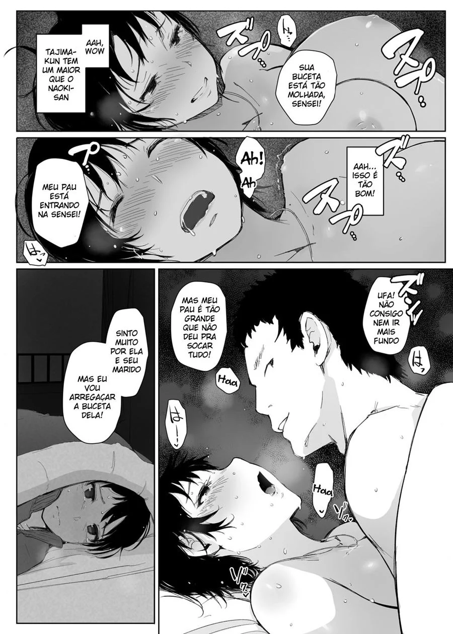 Hitozuma Kyoushi NTR Shuugakuryokou – Hentai Preto e Branco – PT Brasil