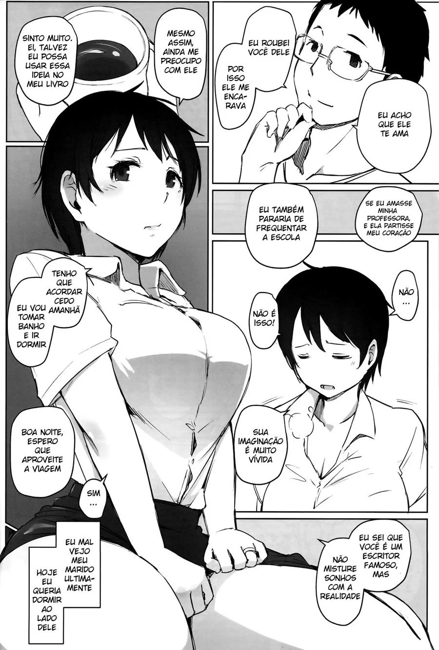 Hitozuma Kyoushi NTR Shuugakuryokou – Hentai Preto e Branco – PT Brasil