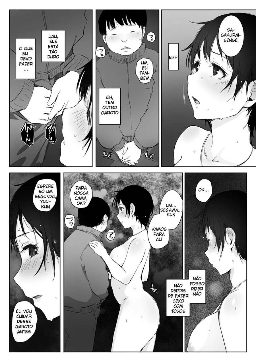 Hitozuma Kyoushi NTR Shuugakuryokou – Hentai Preto e Branco – PT Brasil