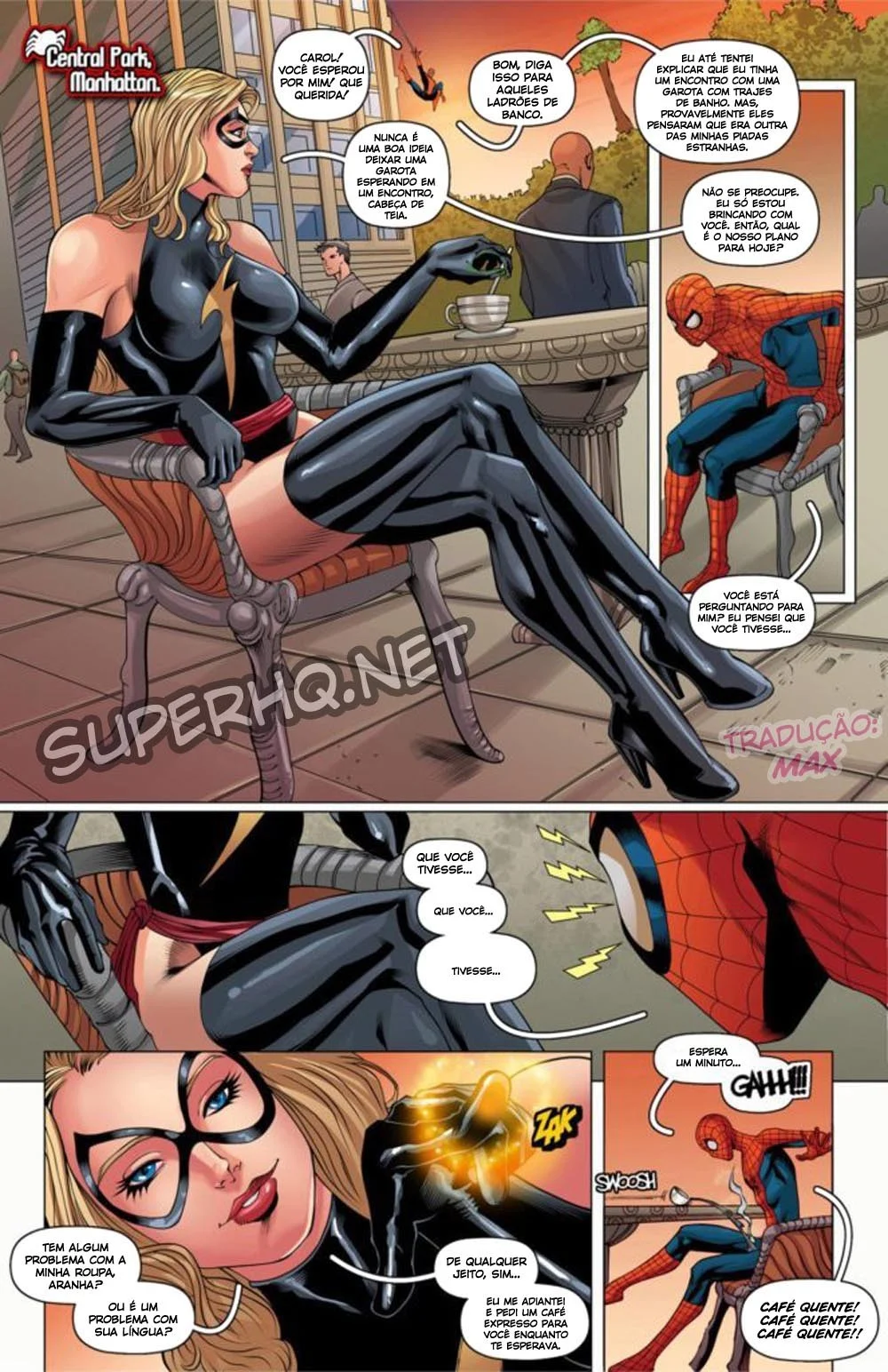 Homem Aranha Fudendo Miss Marvel – Heróis Porno – Português do Brasil