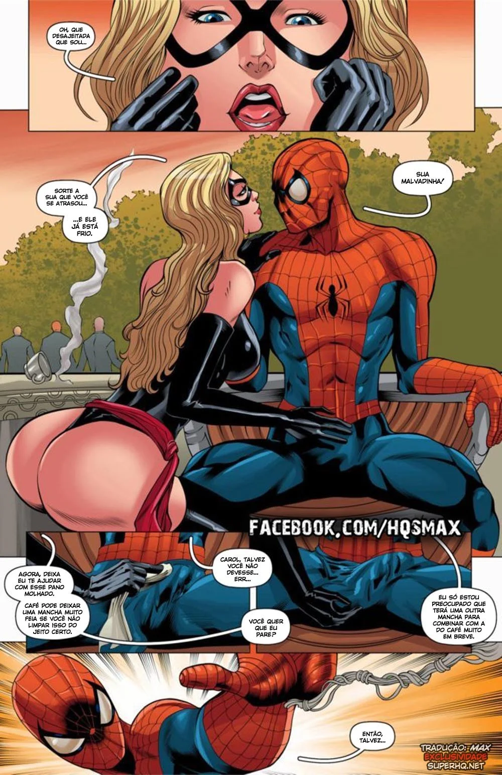 Homem Aranha Fudendo Miss Marvel – Heróis Porno – Português do Brasil