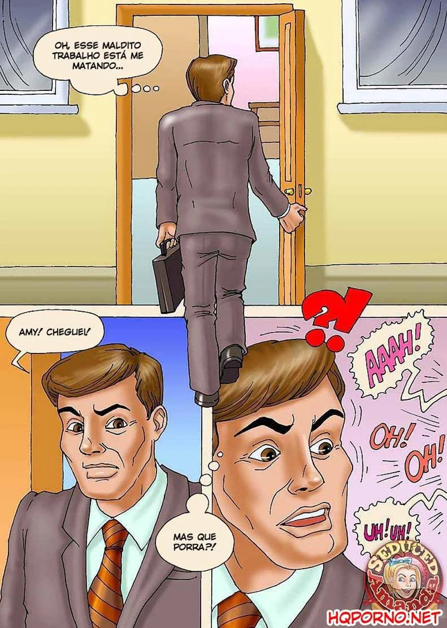 Dad Sudden Return – Cartoon Pornô – Português do Brasil