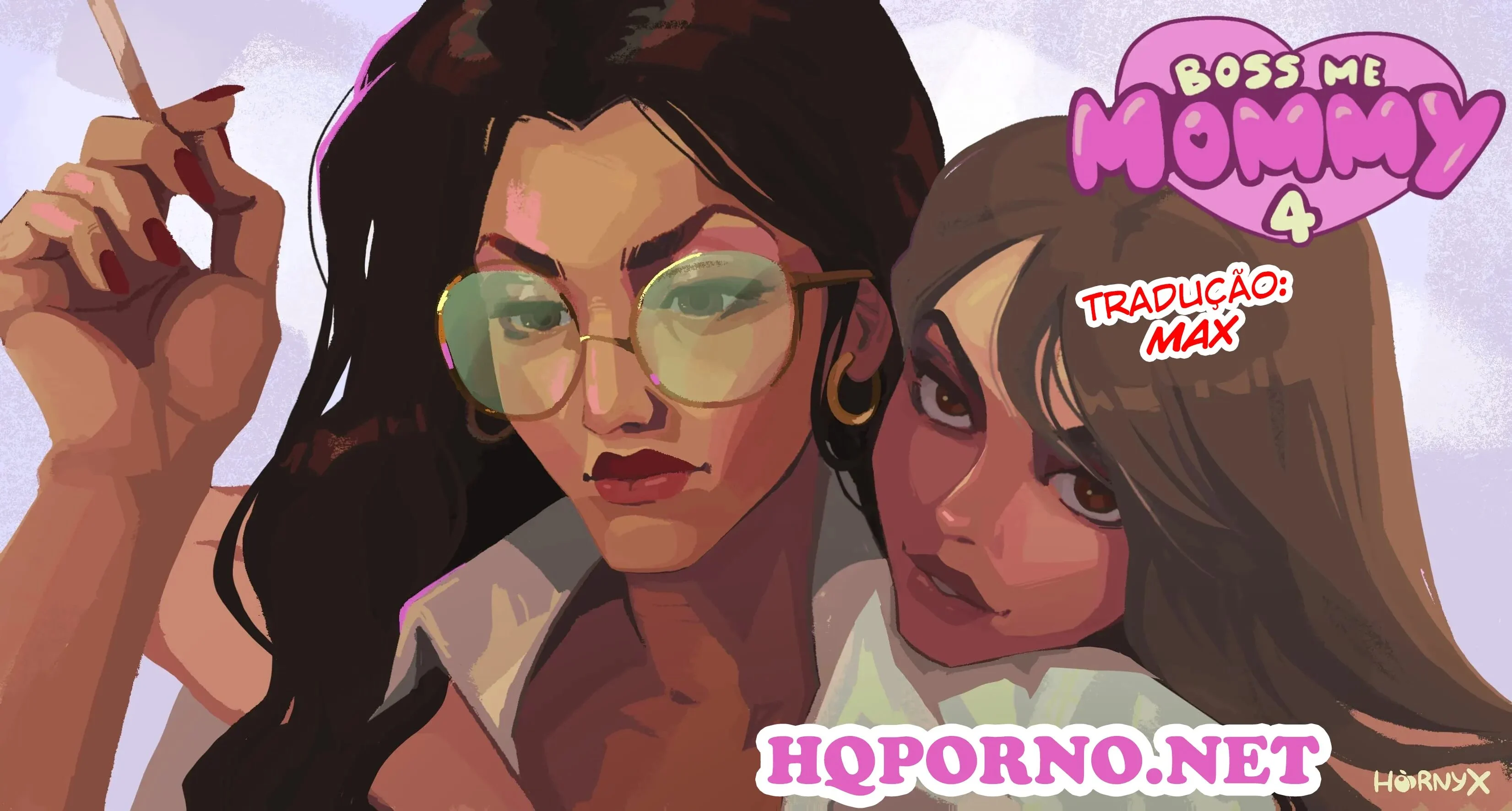 Hornyx, Boss me Mommy 4 – Hentai Interracial – PT-BR