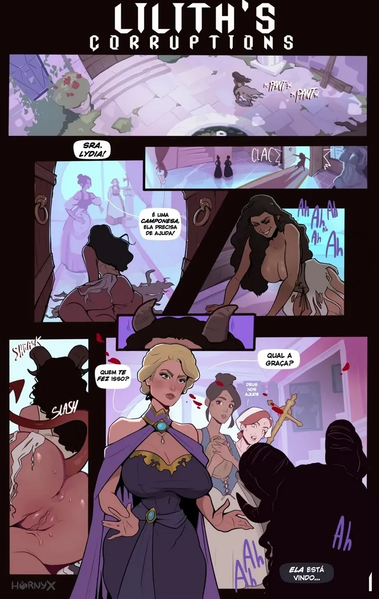 [Hornyx] Diablo 4, Lilith’s Corruptions – Yuri Hentai – PT-BR