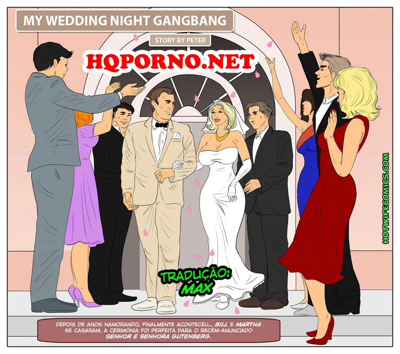 HotWifeComics, My Wedding Night Gangbang – HQ Traição – Ler Hentai HQ