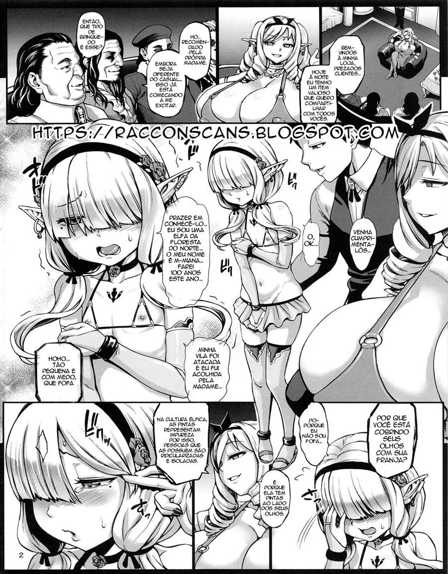 Houjou no Reizoku Elf 6 – Hentai Preto e Branco – Ler HQ Completo