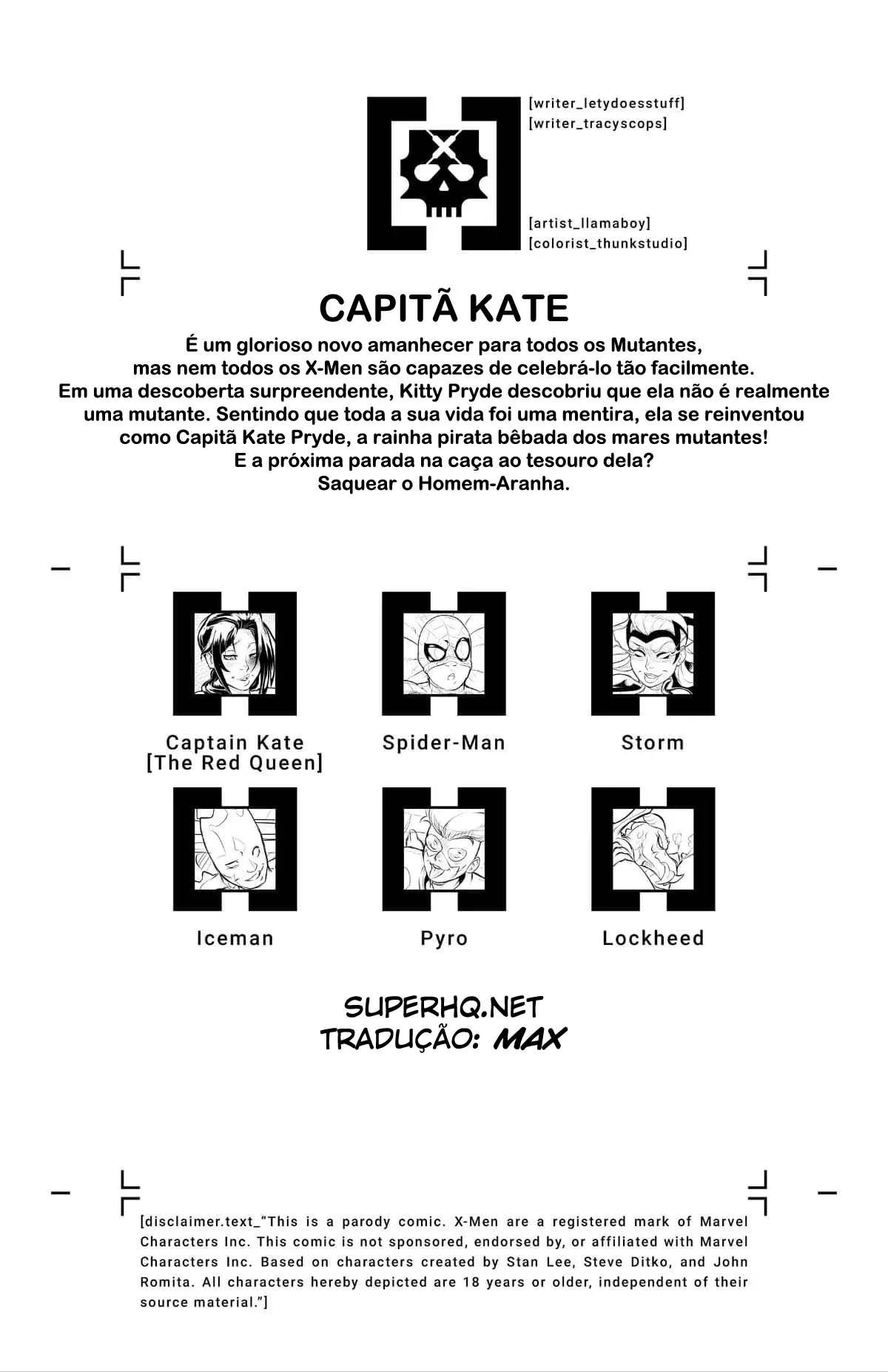 House of XXX, Captain Kate – Super HQ – Quadrinho Original