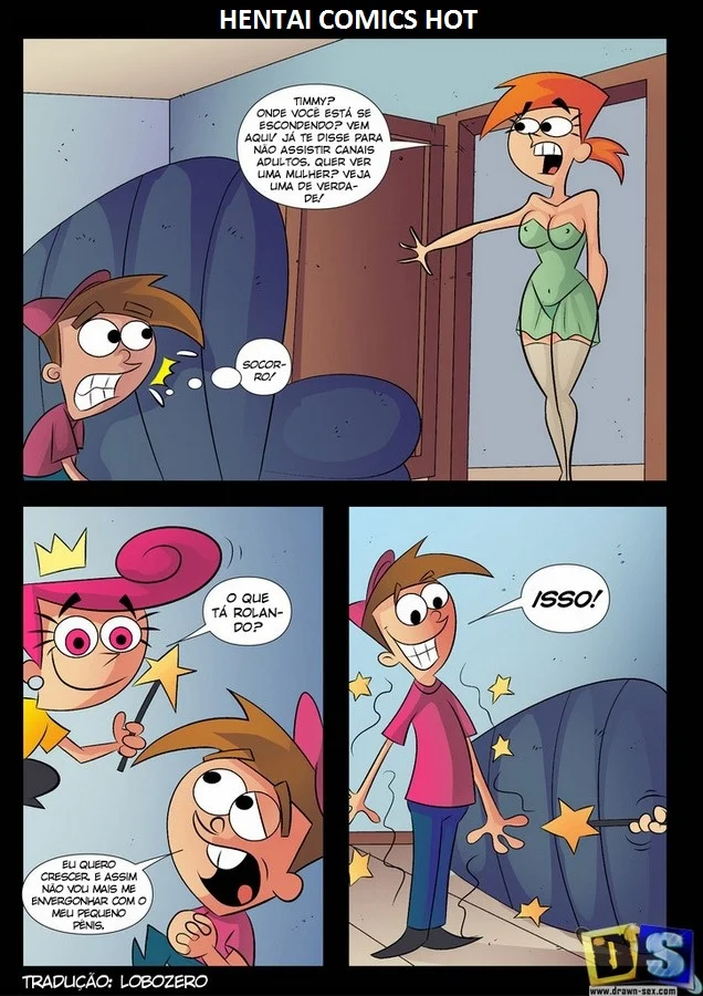HQ comics Hentai Os padrinhos mágicos – Gibi Pornô – Site Para Ler Completo