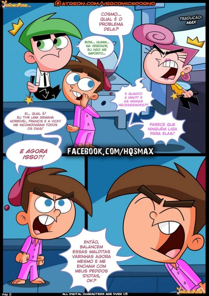 HQ Comics porno: Os padrinhos mágicos – Padrinhos Mágicos Hentai – Quadrinho Original