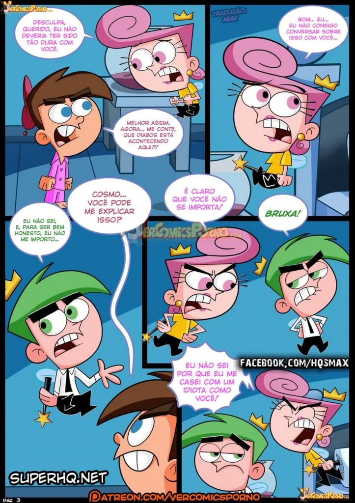 HQ Comics porno: Os padrinhos mágicos – Padrinhos Mágicos Hentai – Quadrinho Original