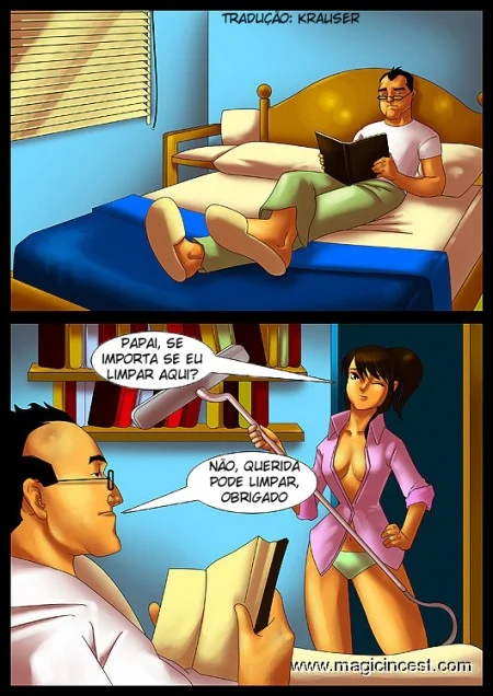 HQ Erótico Incesto Pai Comendo Filha Quadrinhos Porno – Quadrinhos Pornô – Tradução Em Português