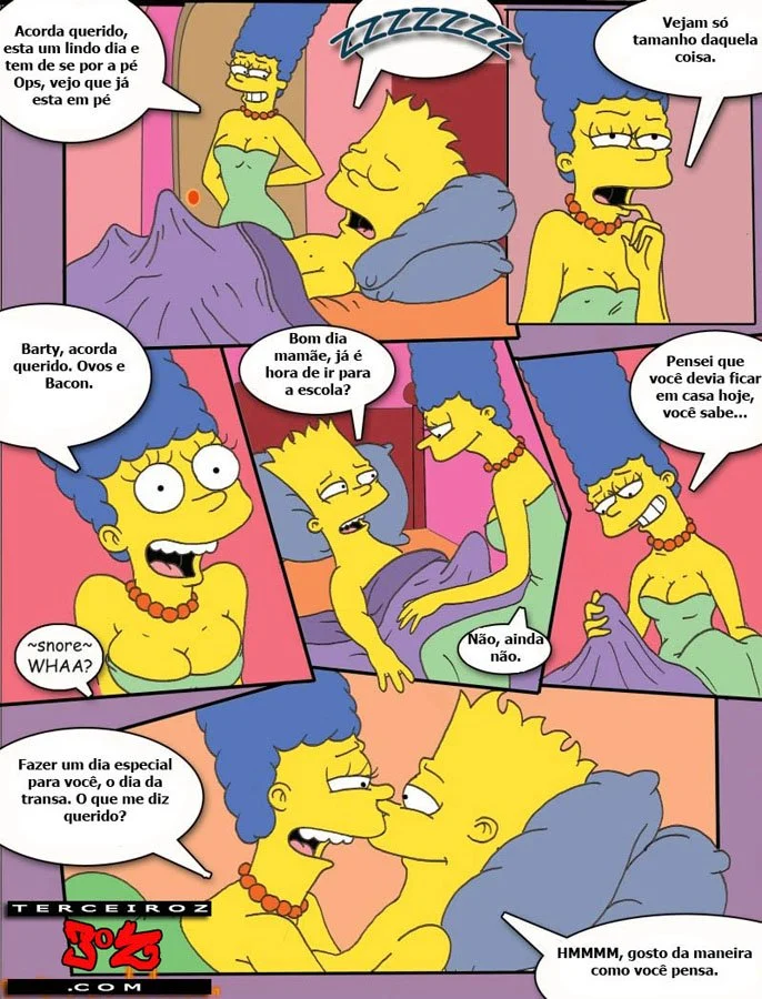 HQ erótico os Simpsons sacanagem em família – Simpsons Pornô – Quadrinho Original