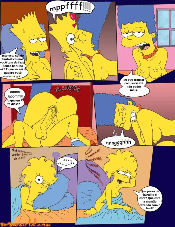 HQ erótico os Simpsons sacanagem em família – Simpsons Pornô – Quadrinho Original