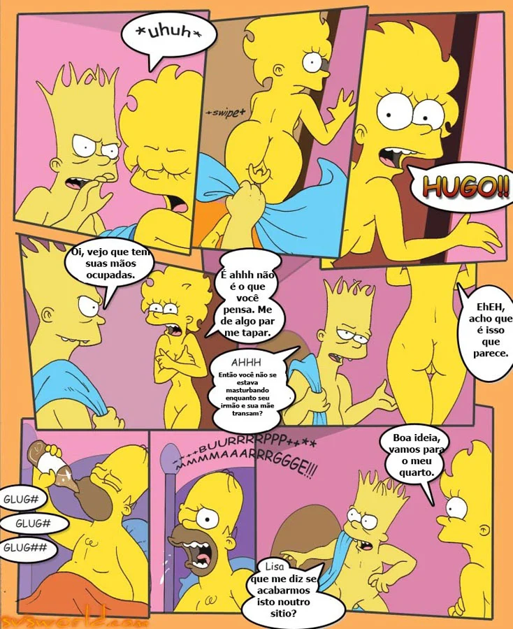 HQ erótico os Simpsons sacanagem em família – Simpsons Pornô – Quadrinho Original
