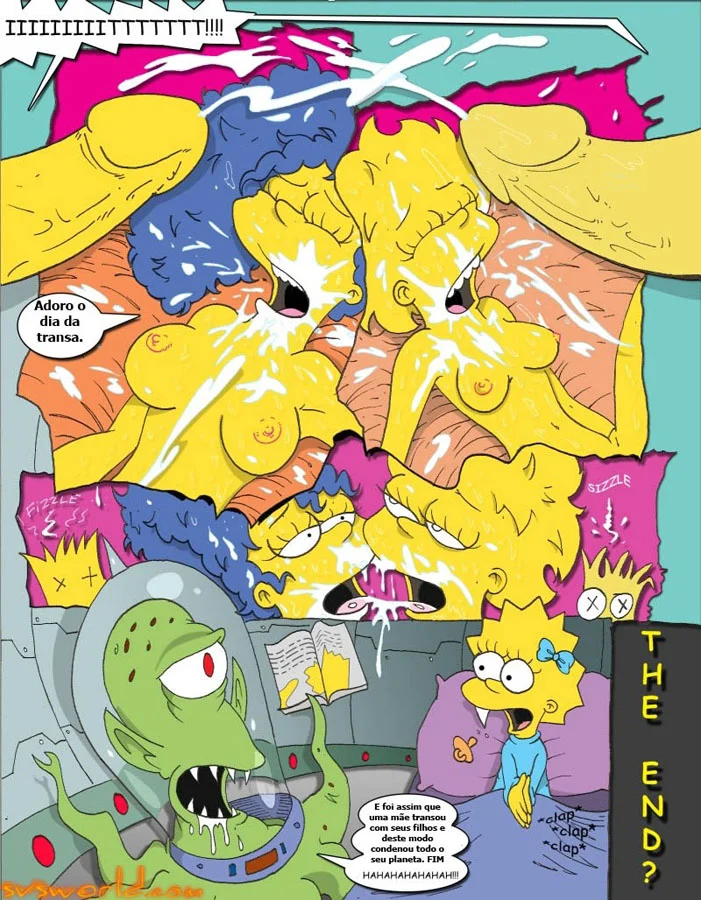 HQ erótico os Simpsons sacanagem em família – Simpsons Pornô – Quadrinho Original