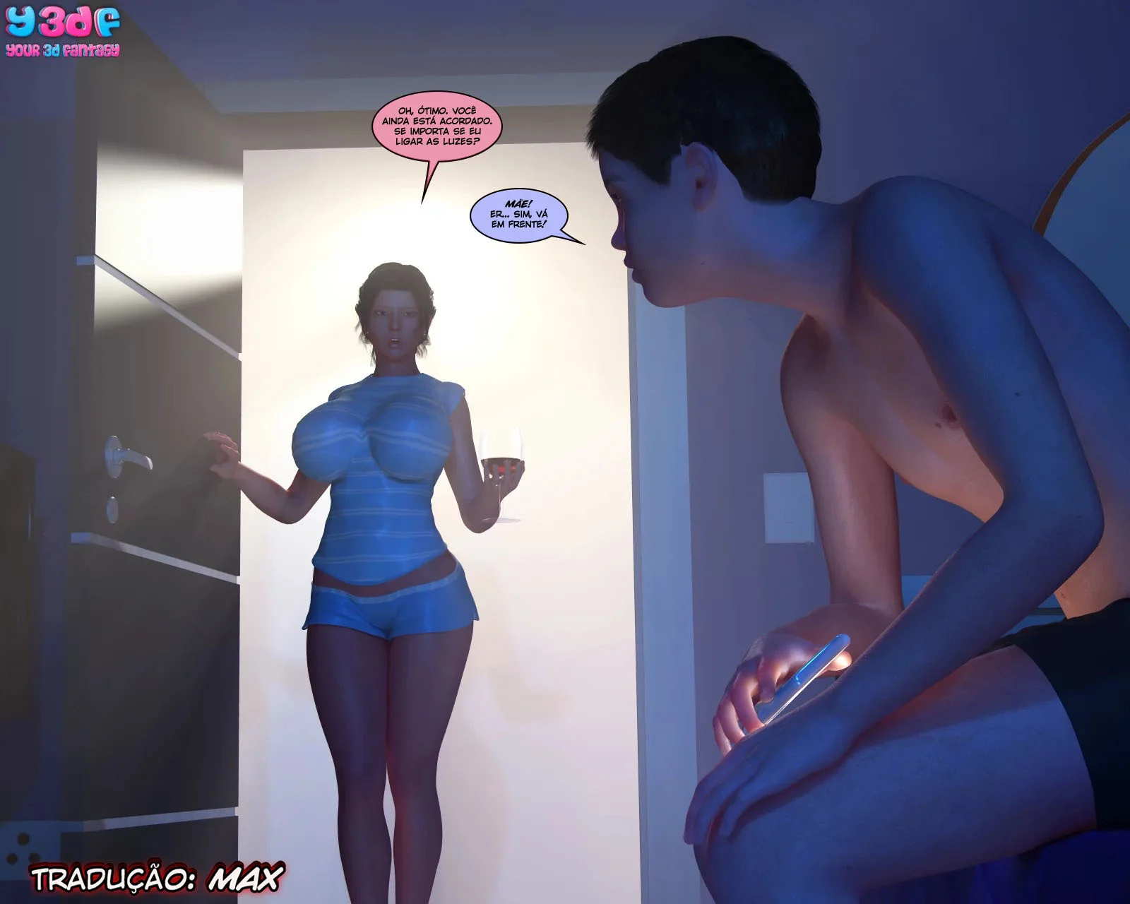 HQ pornô 3D mãe e filho fazendo sexo Hentai 02 – Hentai 3D – Traduzido